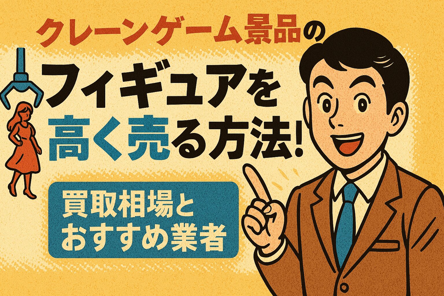 クレーンゲーム景品のフィギュアを高く売る方法！買取相場とおすすめ業者を徹底解説