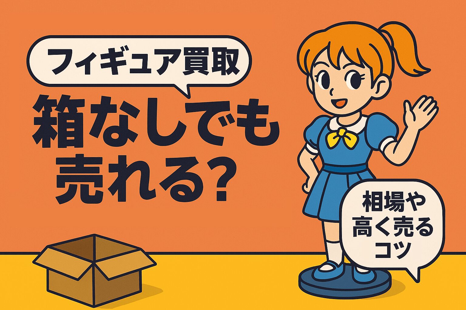 【フィギュア買取】箱なしでも売れる？相場や高く売るコツを解説