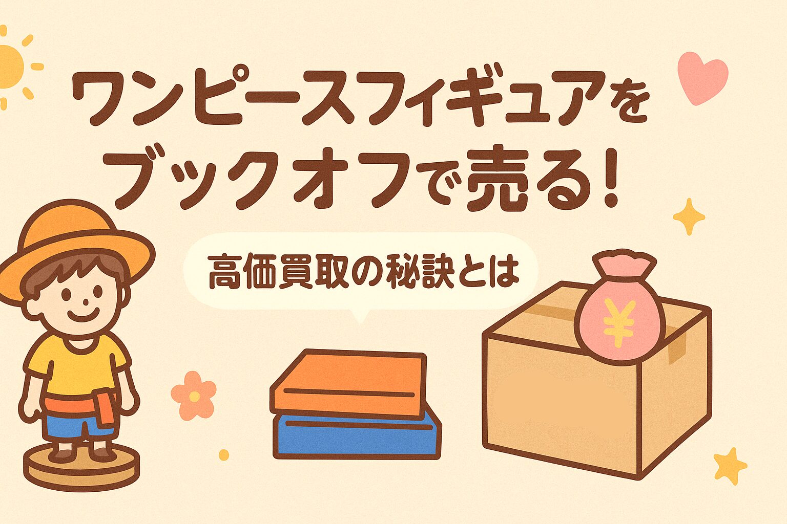 ワンピースフィギュアをブックオフで売る！高価買取の秘訣とは？