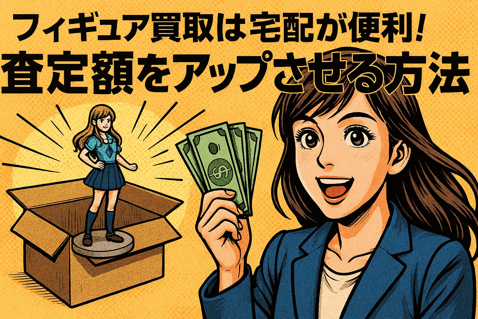 フィギュア買取は宅配が便利！査定額をアップさせる方法を解説