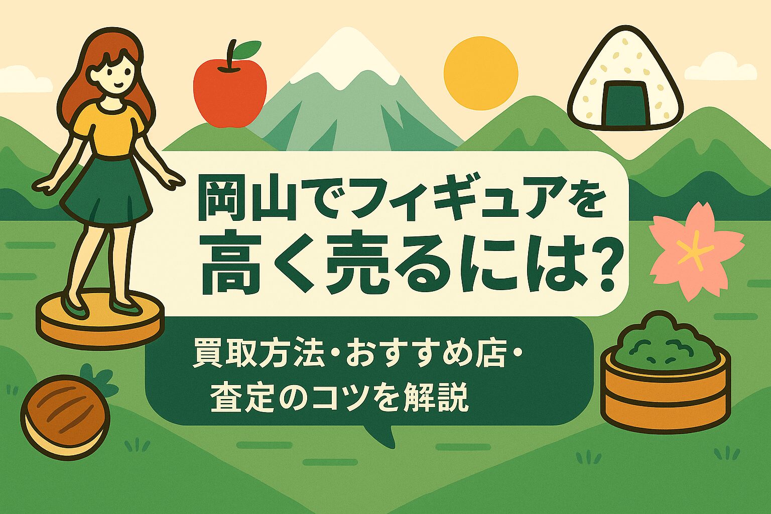 岡山でフィギュアを高く売るには？買取方法・おすすめ店・査定のコツを解説
