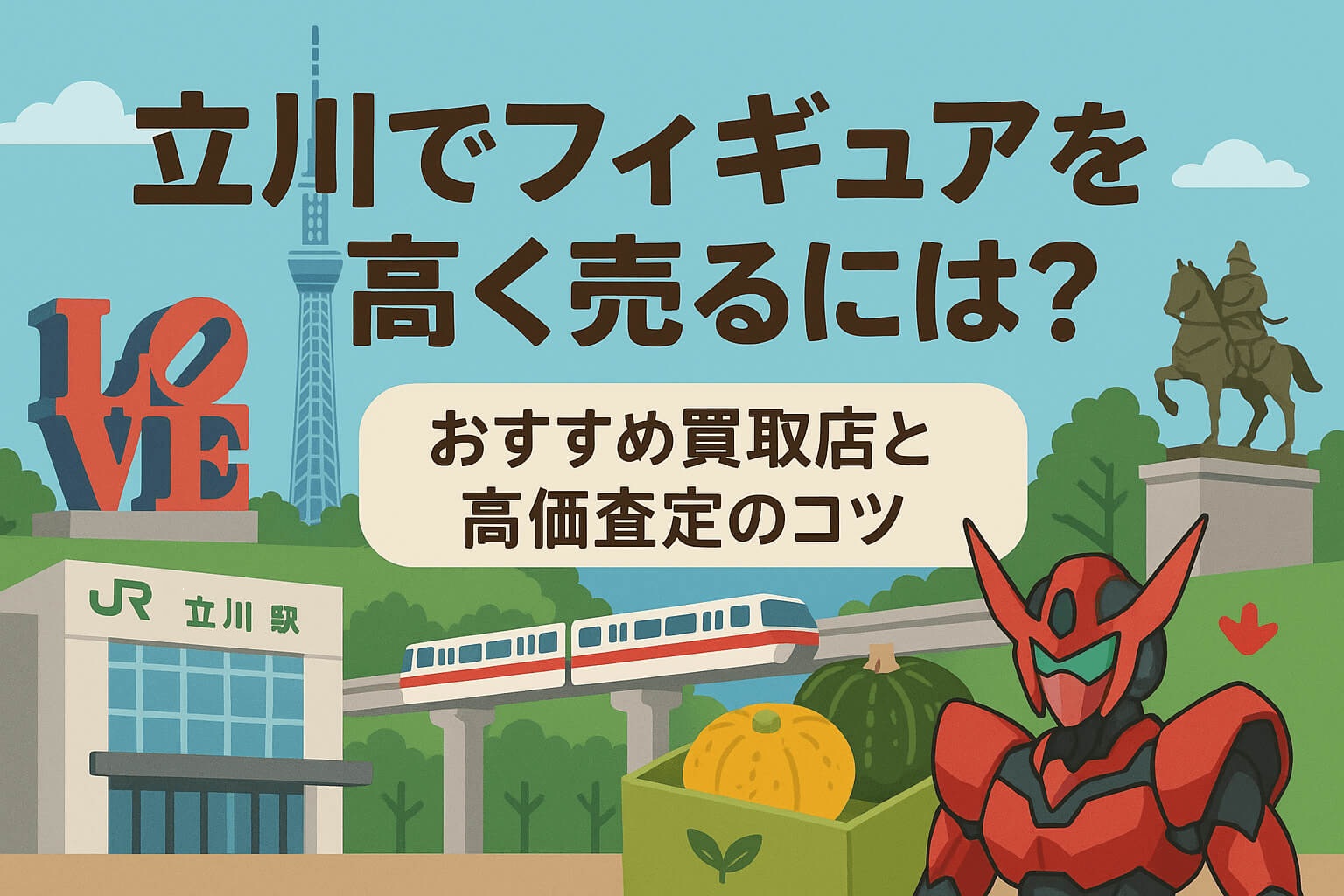 東京都・立川でフィギュアを高く売るには？おすすめ買取店と高価査定のコツを紹介